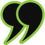 Decorative quotation mark